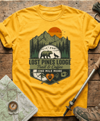 Lost Pines Lodge Trail And Coffee T-shirt