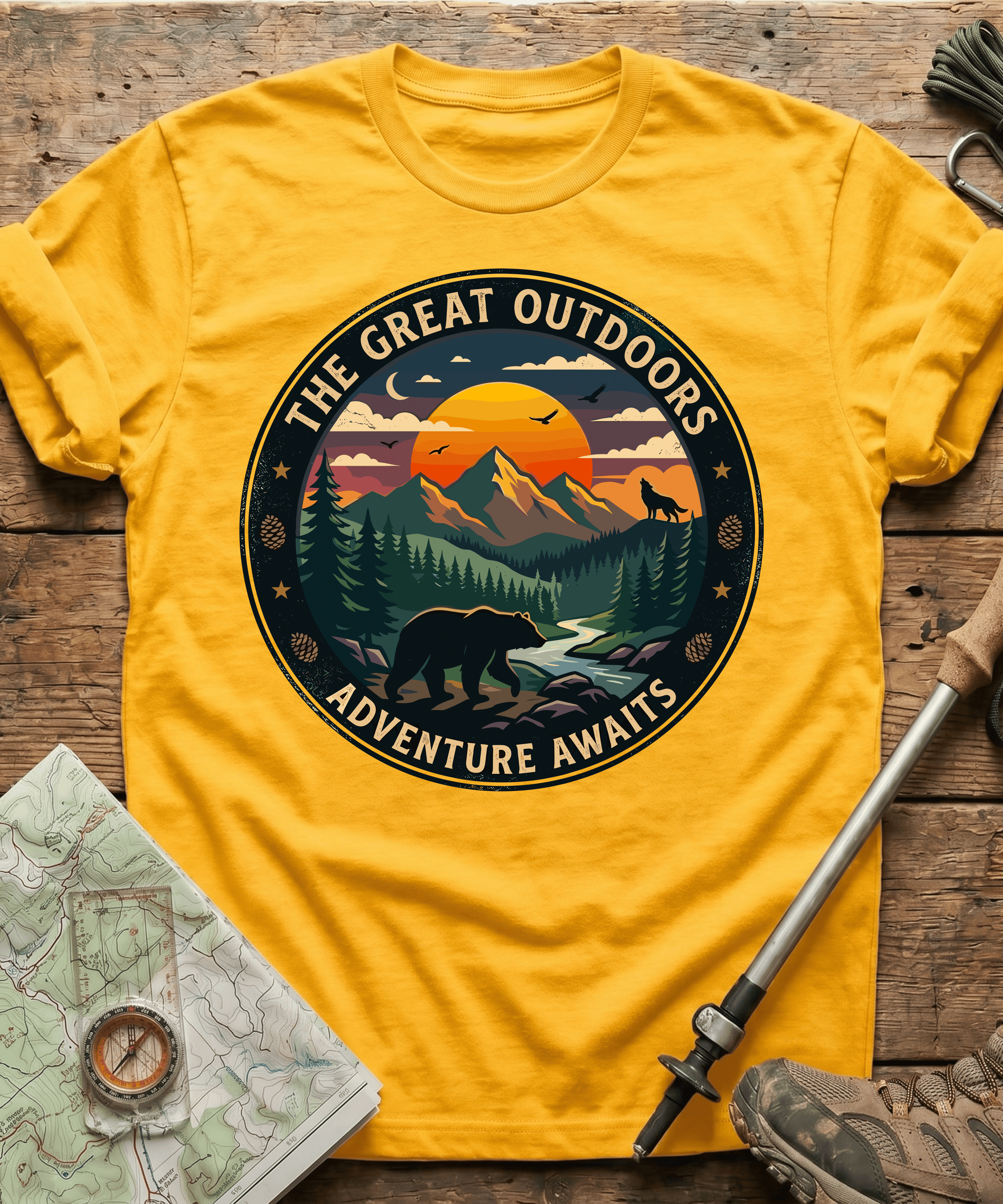 The Great Outdoors Adventure Awaits T-shirt