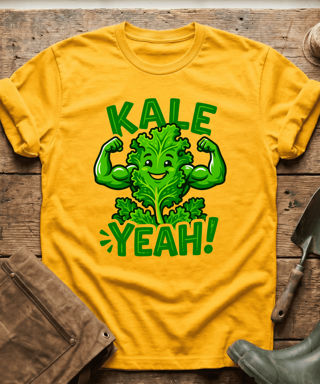 Funny Kale Yeah Healthy Gardening T-Shirt