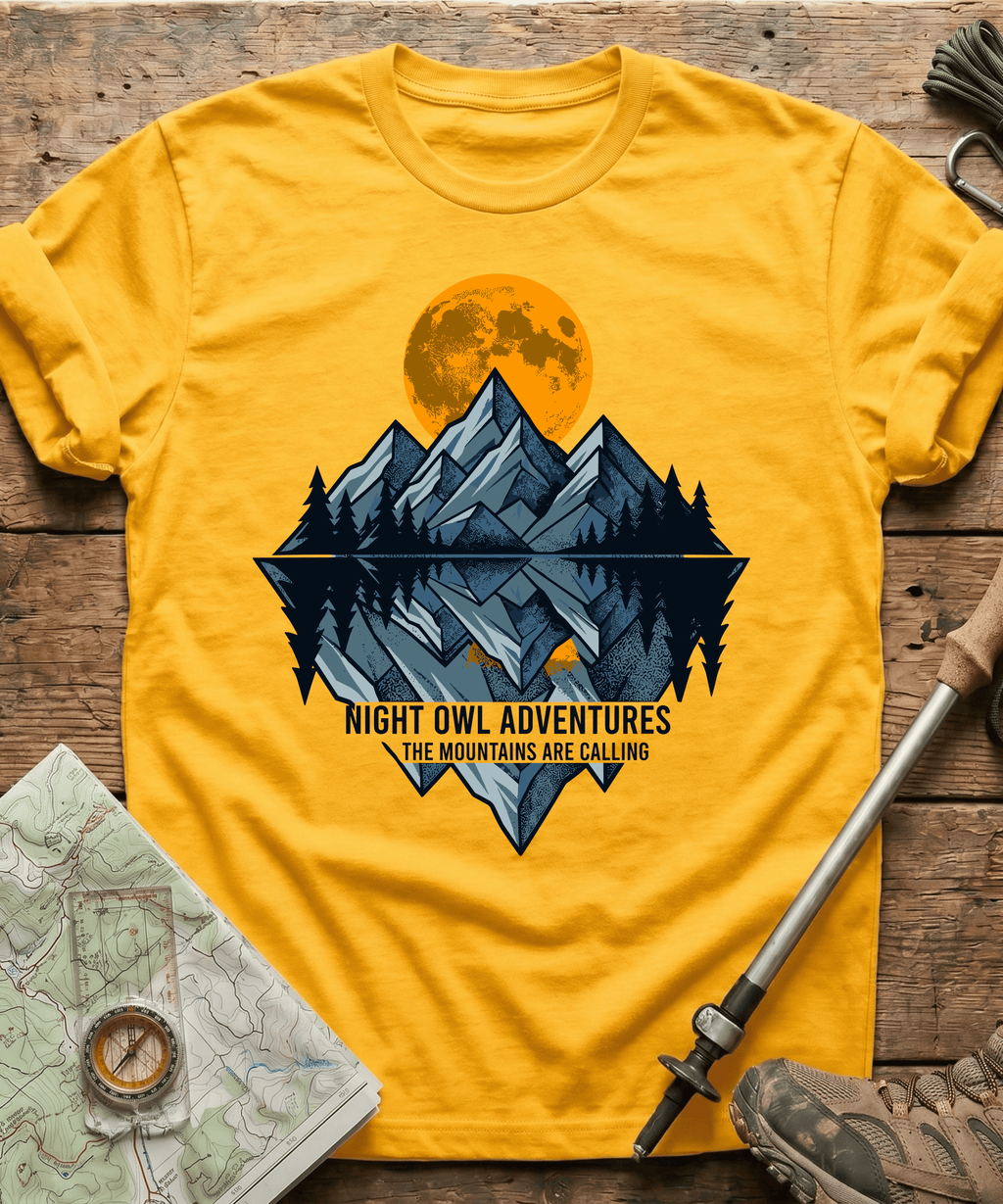 Night Owl Adventure The Mountains Are Calling T-shirt