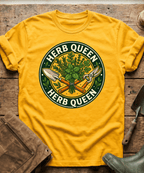 Retro Herb Queen Gardening T-Shirt