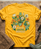 Origami Fold Grow Repeat Flowers T-Shirt