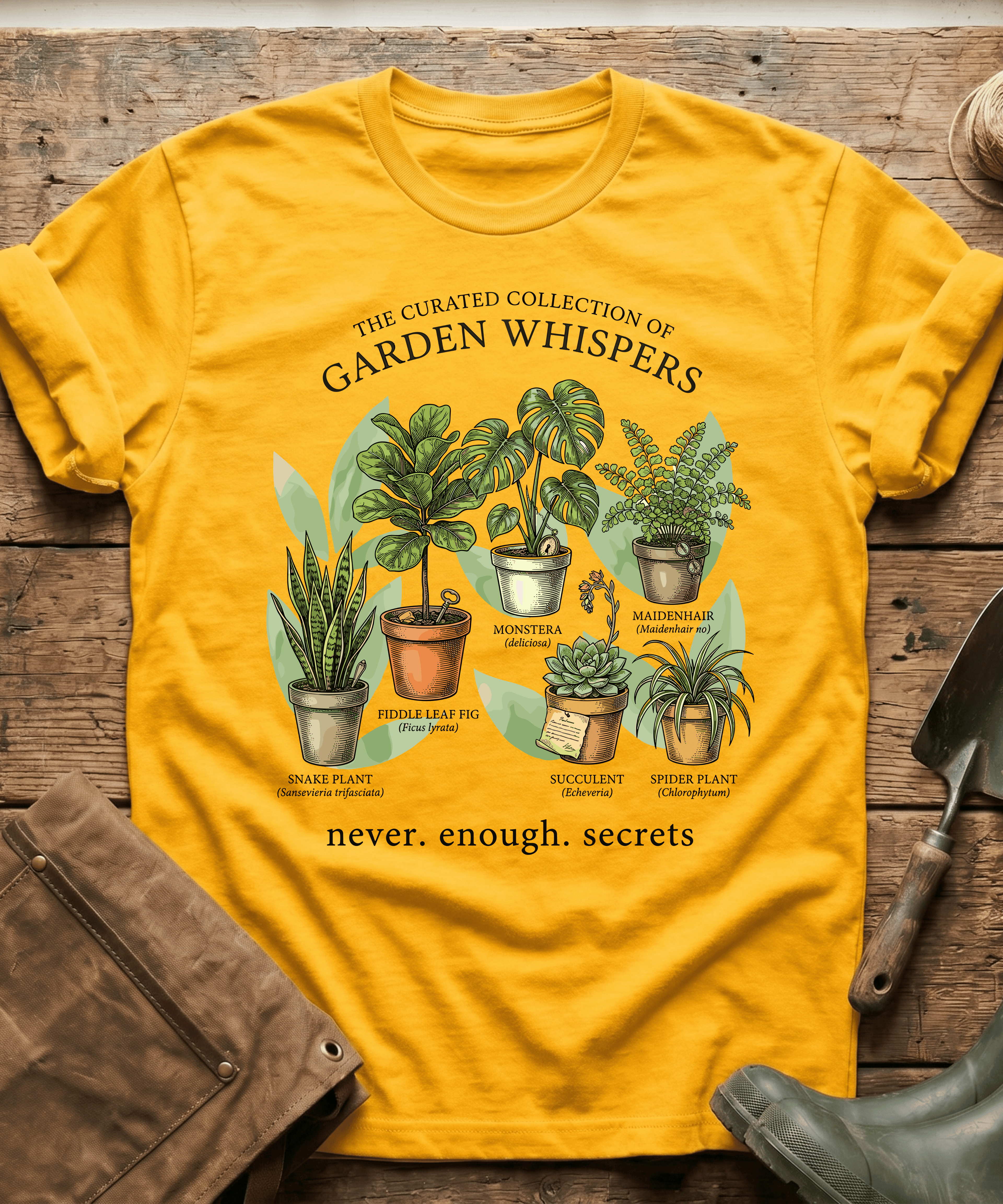 Garden Whispers Houseplants Collection T-Shirt