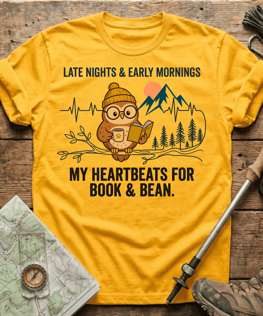 My Heartbeats For Book And Bean T-shirt