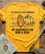 My Heartbeats For Book And Bean T-shirt
