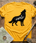 Starry Night Constellation Wolf T-Shirt
