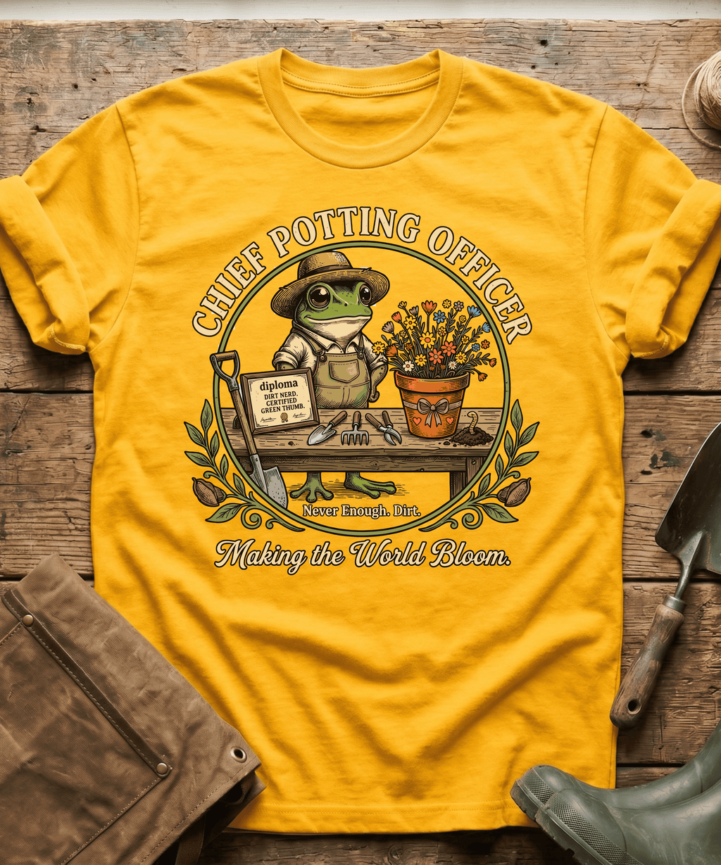Chief Potting Officer Frog T-Shirt