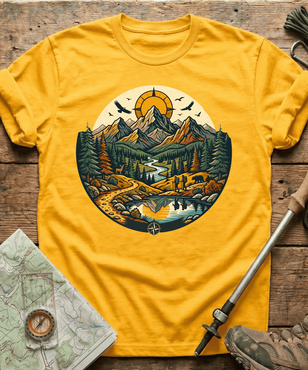 Wilderness Hiking Compass Trails T-Shirt