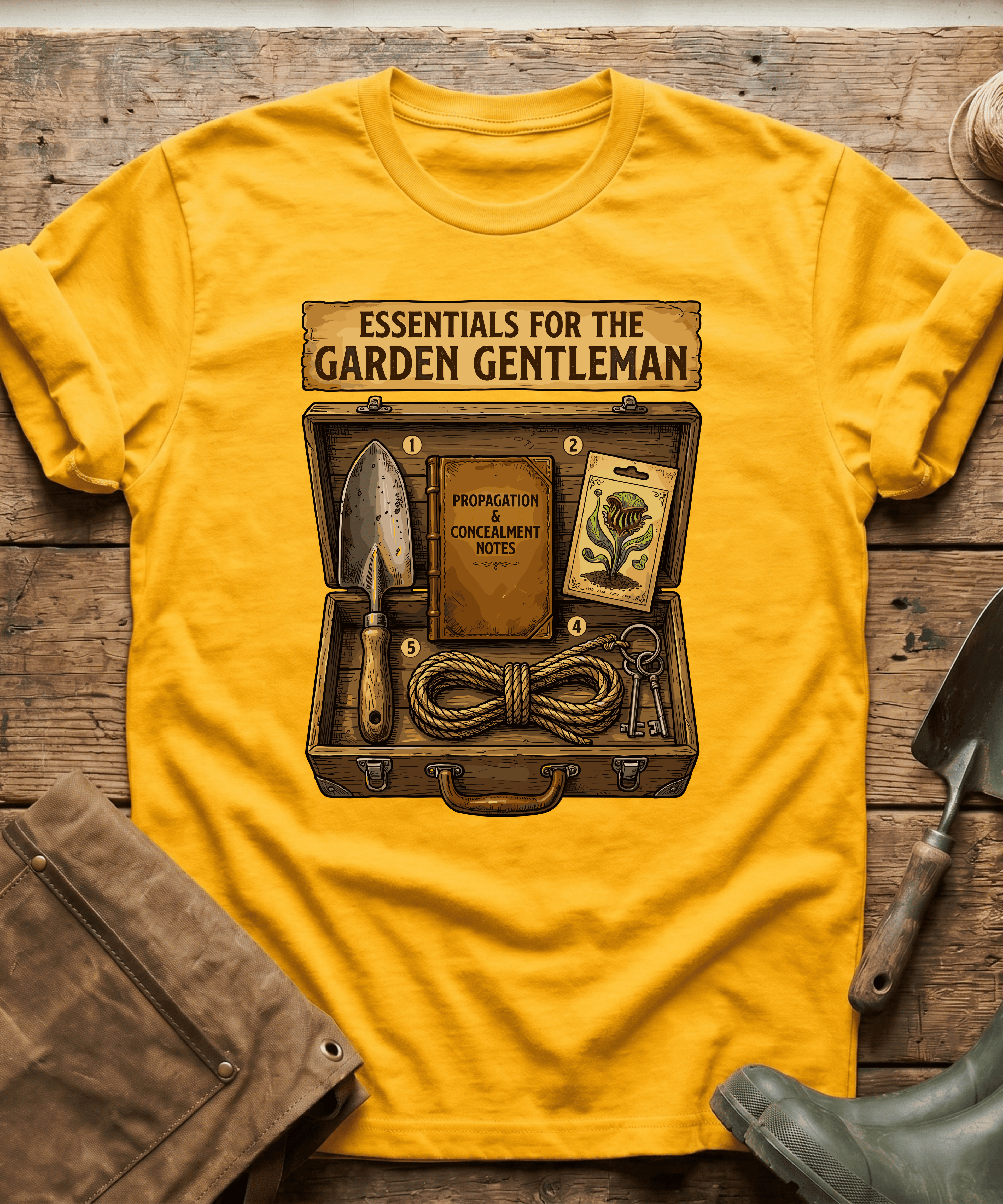 Essentials For The Garden Gentleman T-Shirt