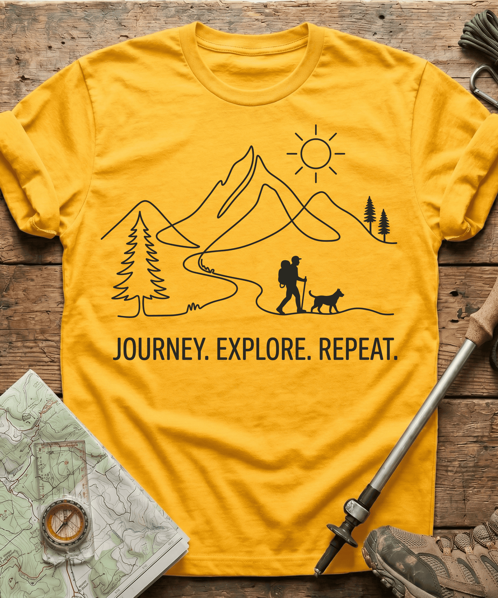 Journey Explore Repeat T-shirt