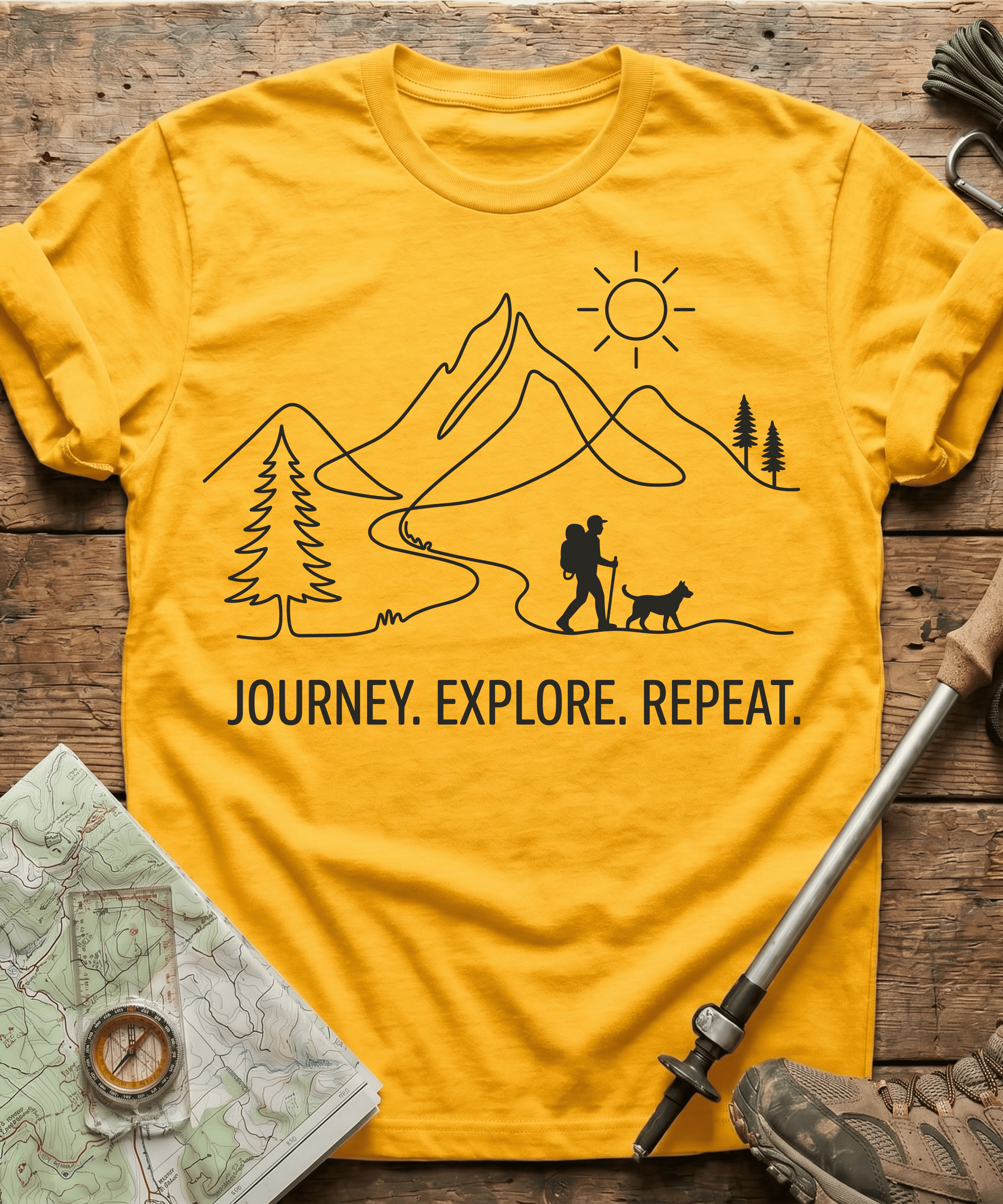 Journey Explore Repeat T-shirt