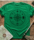 Explorer Compass Blueprint T-Shirt