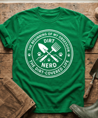 The Dirt Covered Life Gardening Emblem T-Shirt