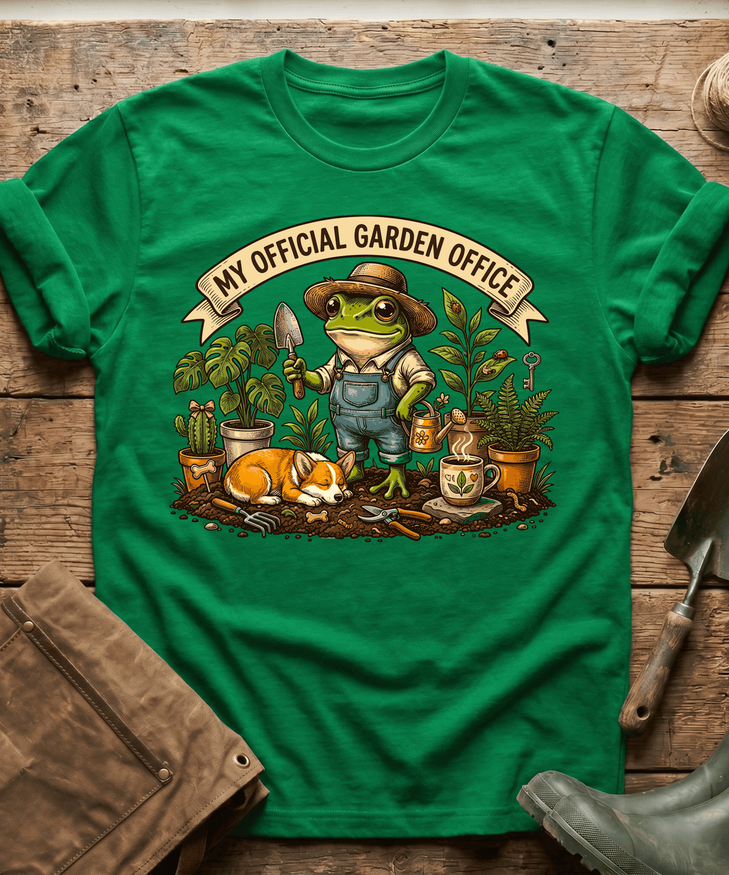 My Official Garden Office Frog Corgi T-Shirt