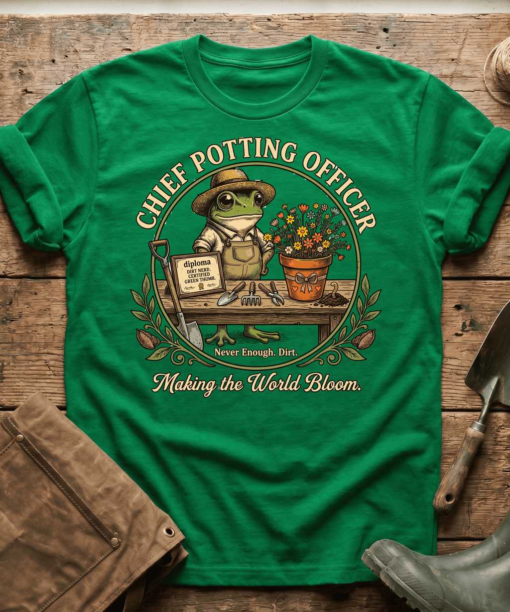 Chief Potting Officer Frog T-Shirt