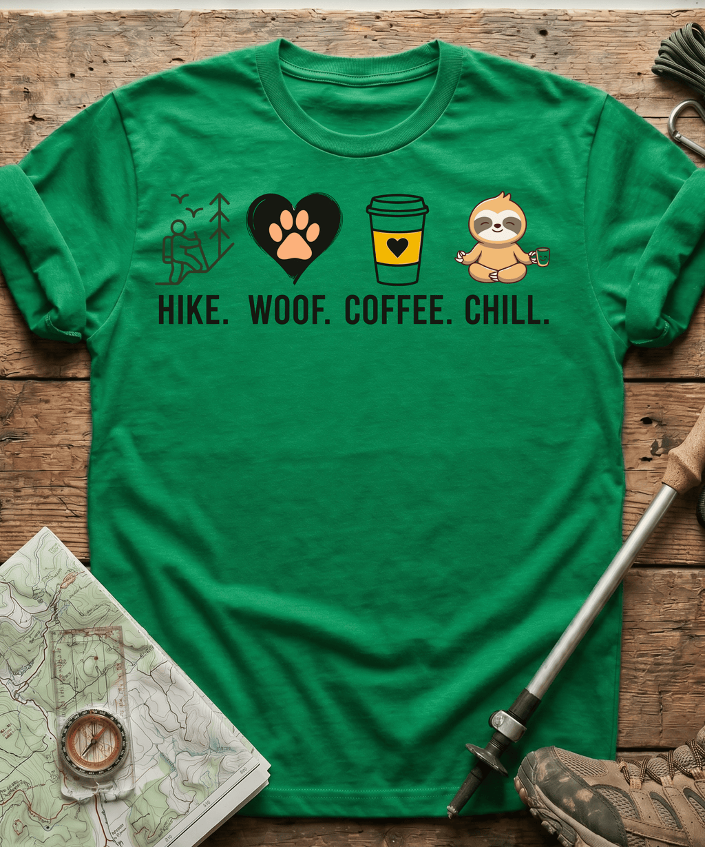 Hike Woof Coffee Chill T-shirt