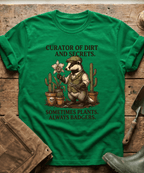 Curator of Dirt Badger Gardening T-Shirt