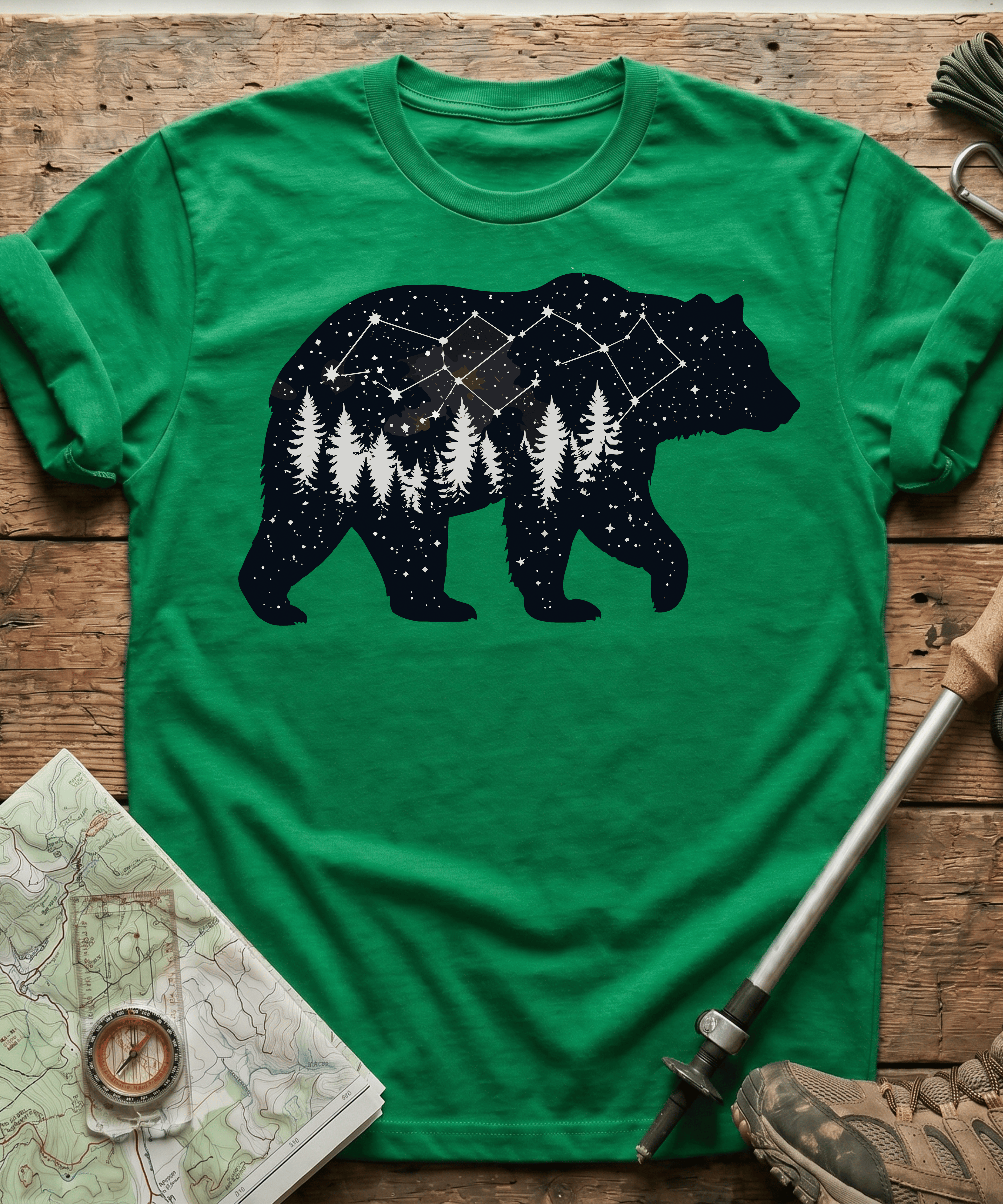 Starry Night Constellation Bear T-Shirt