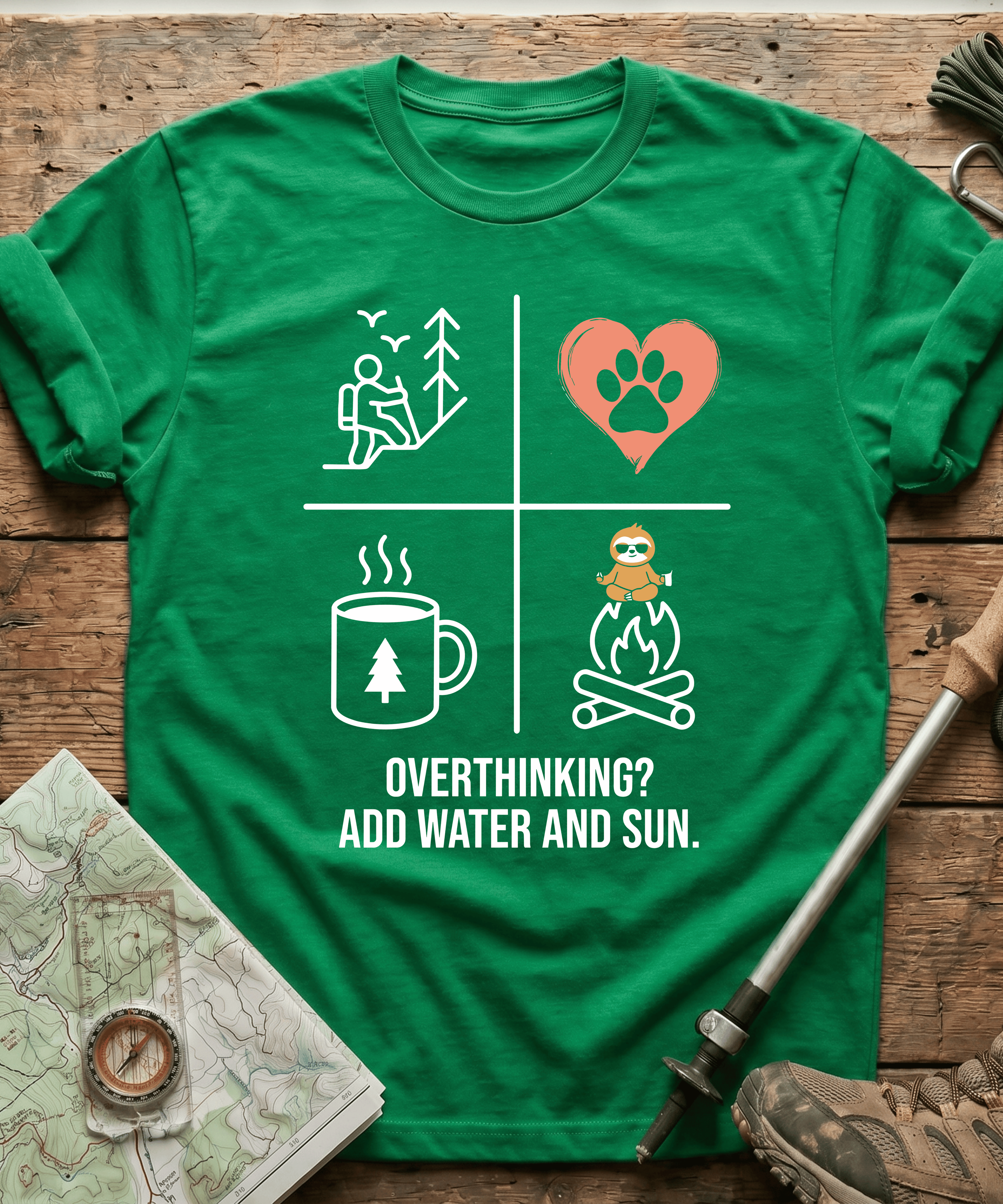 Overthinking? Add Water And Sun T-shirt