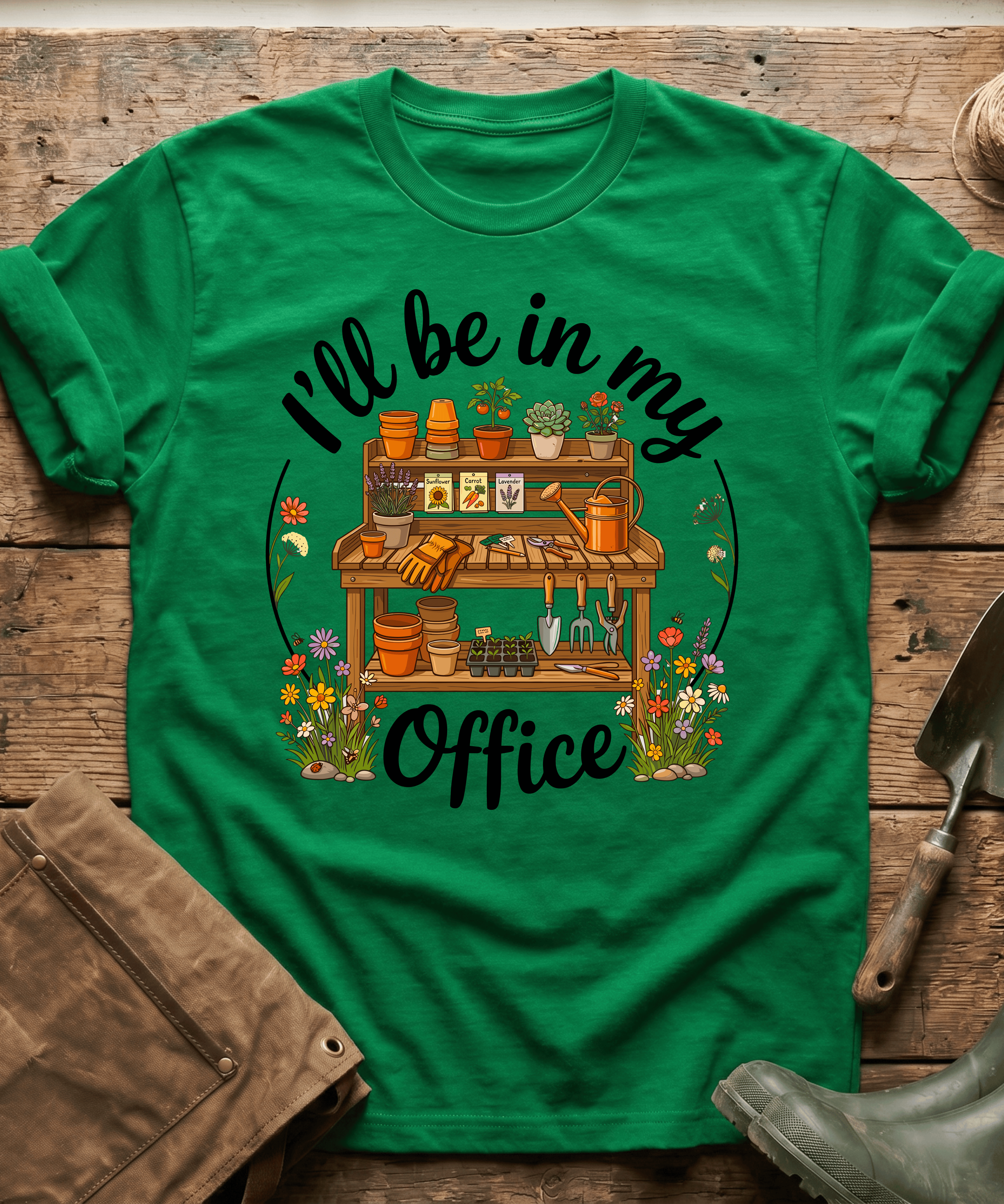Cozy Garden Potting Bench T-Shirt