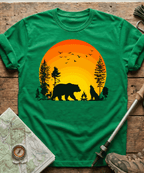 Wildlife Campfire Howling Wolf T-Shirt