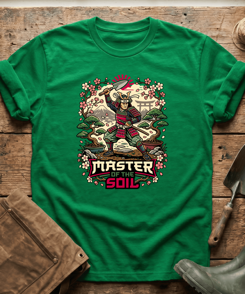 Master Of The Soil Samurai Gardening T-Shirt