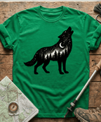 Starry Night Constellation Wolf T-Shirt