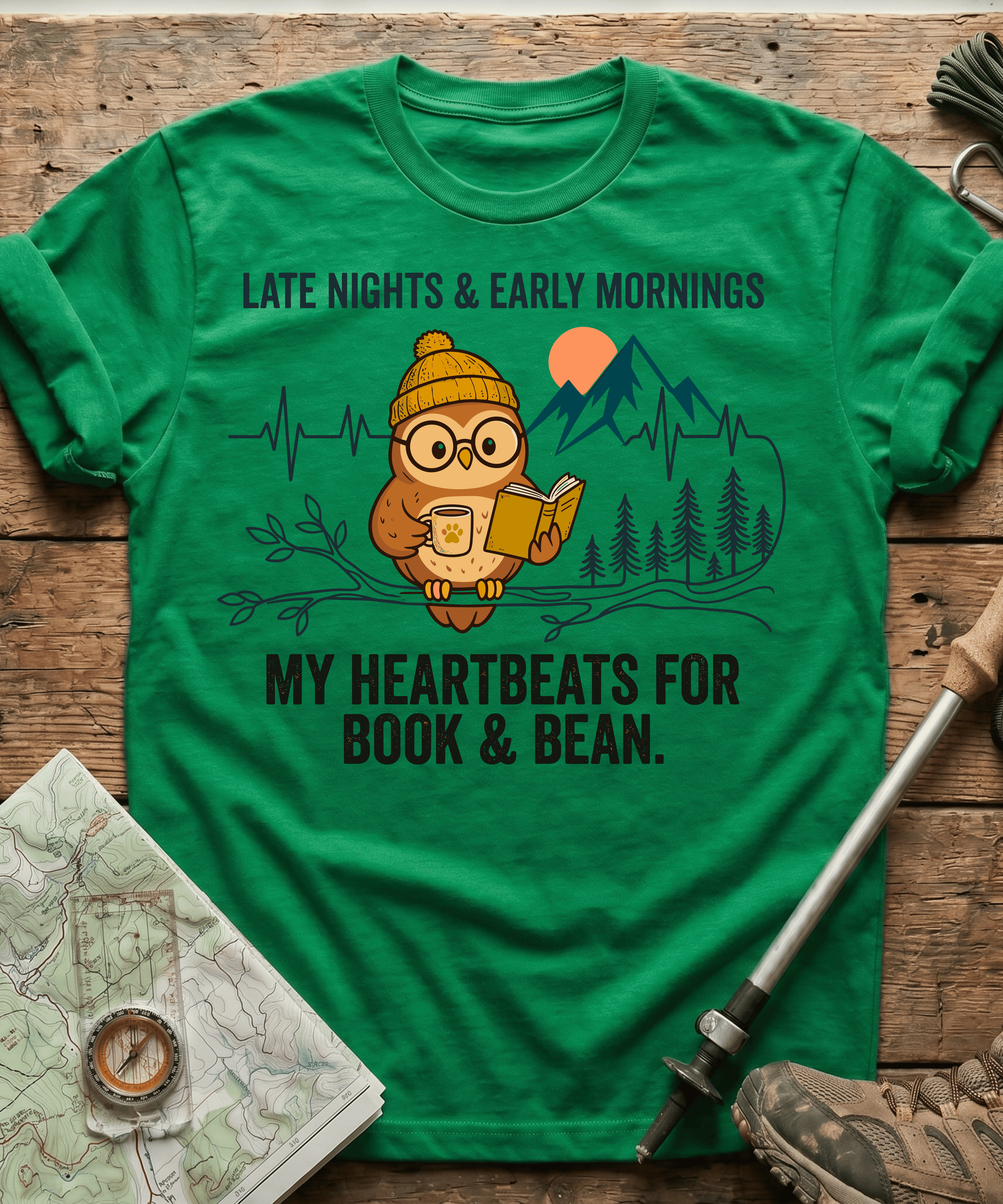 My Heartbeats For Book And Bean T-shirt