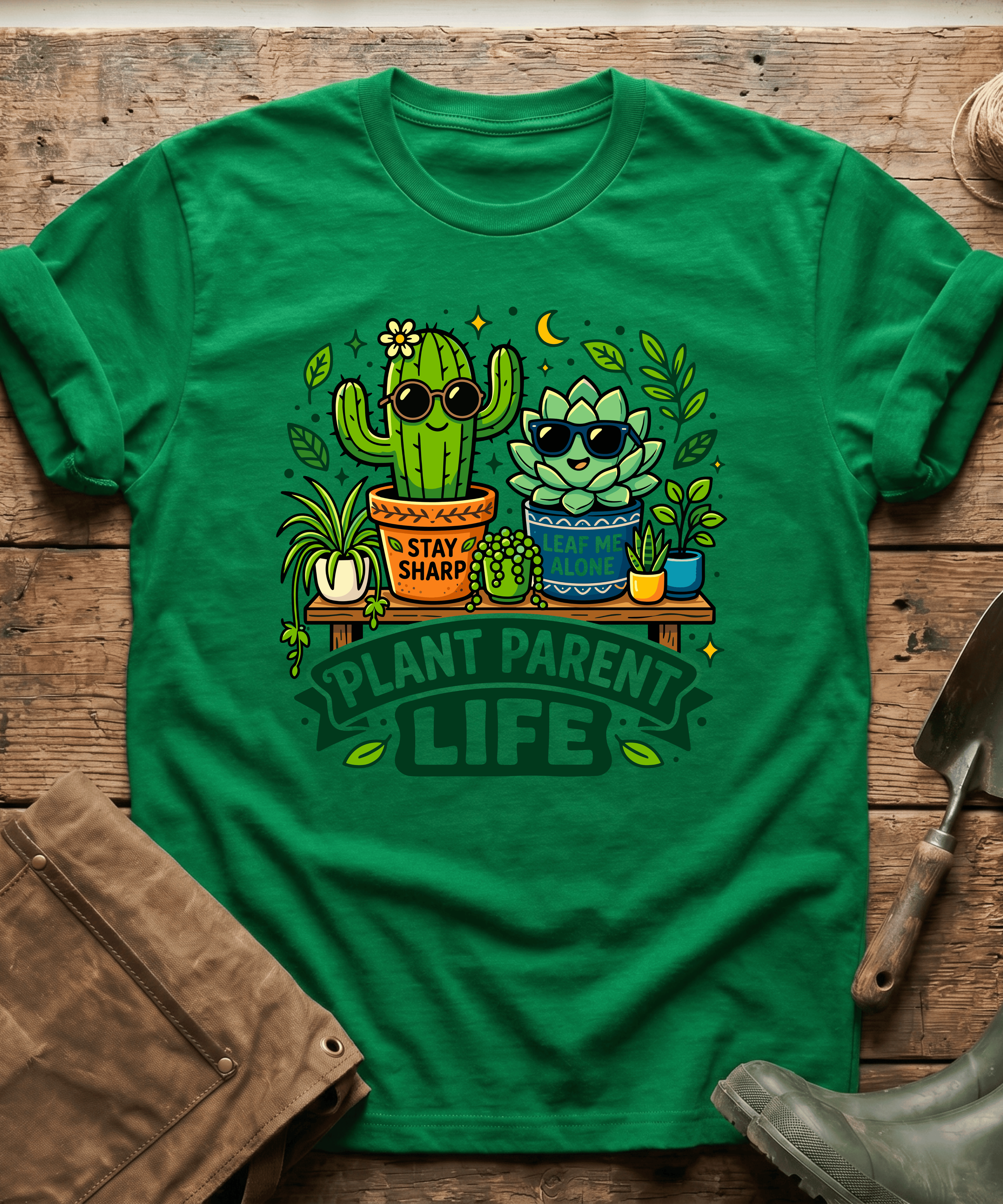 Plant Parent Life Cactus Succulent T-Shirt