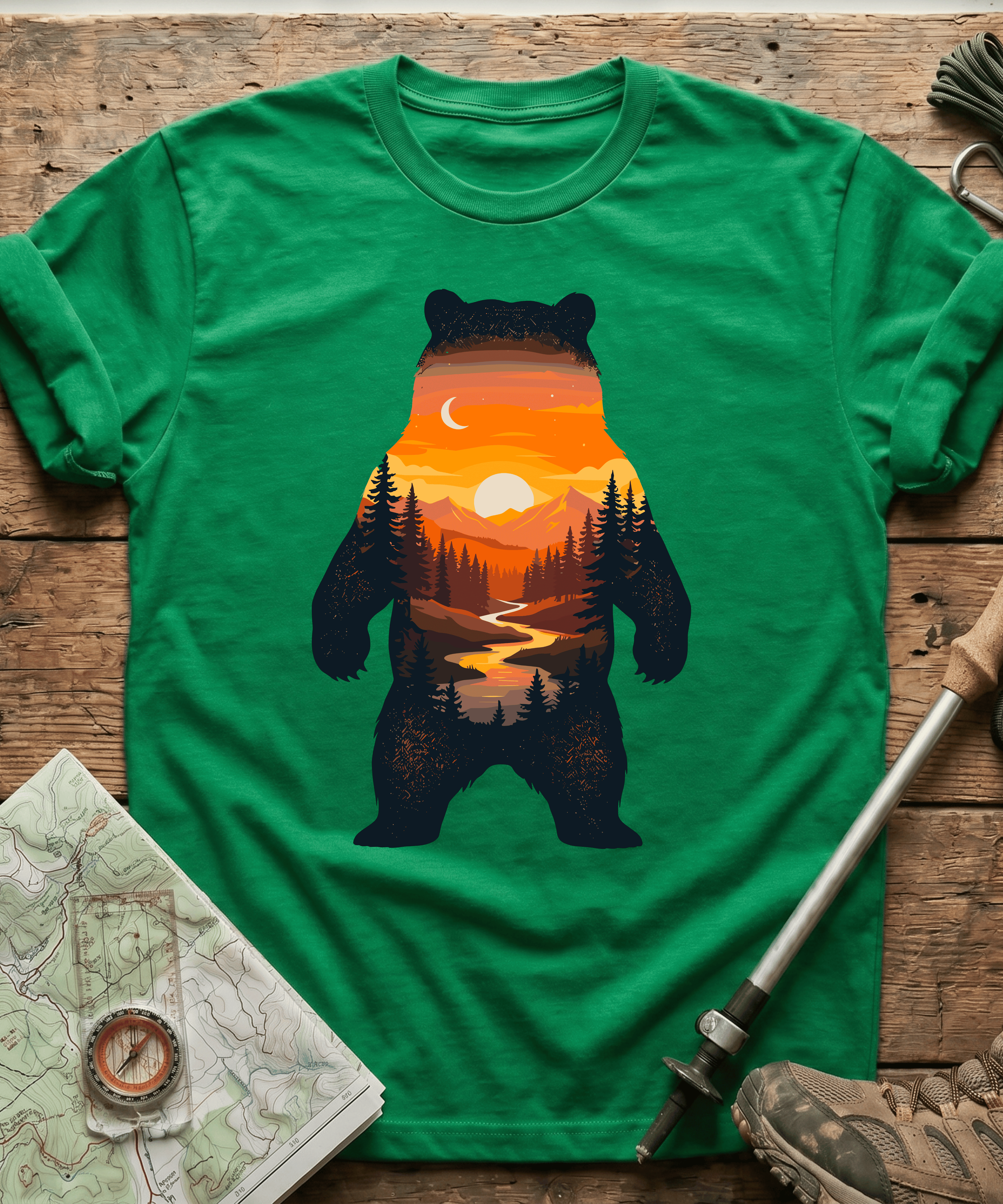 Mountain River Bear T-Shirt