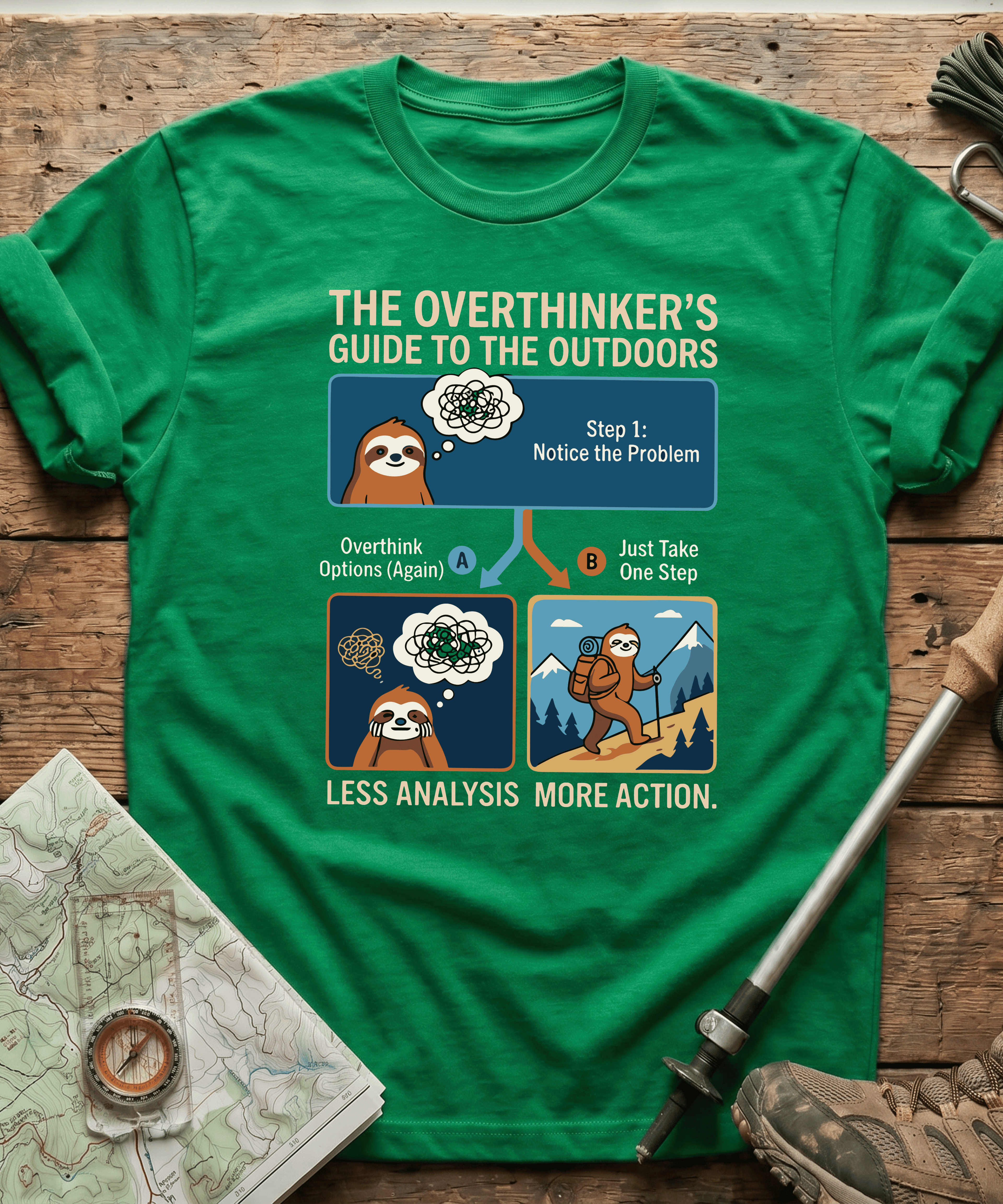 The Overthinker's Guide To The Outdoors T-shirt