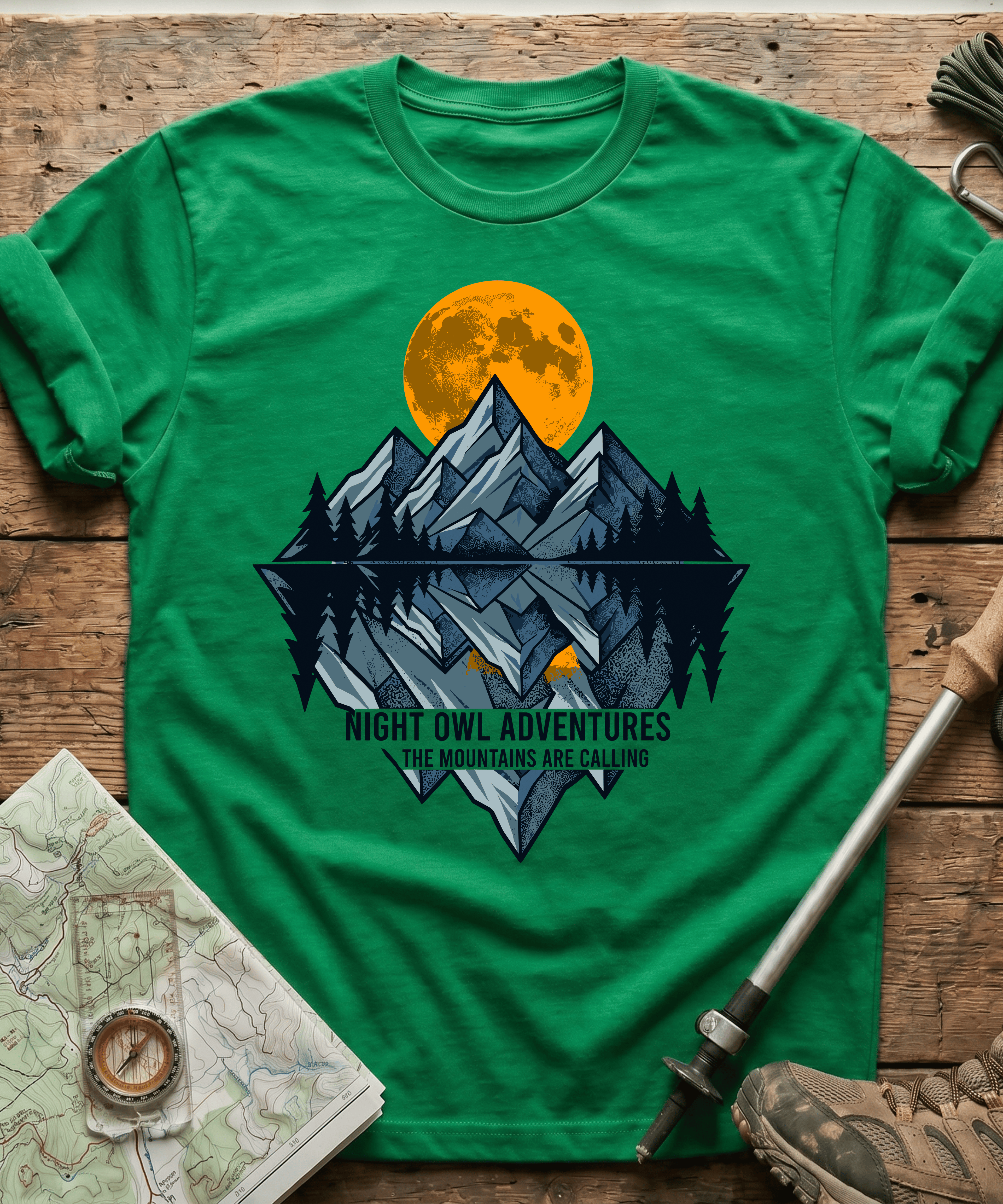 Night Owl Adventure The Mountains Are Calling T-shirt