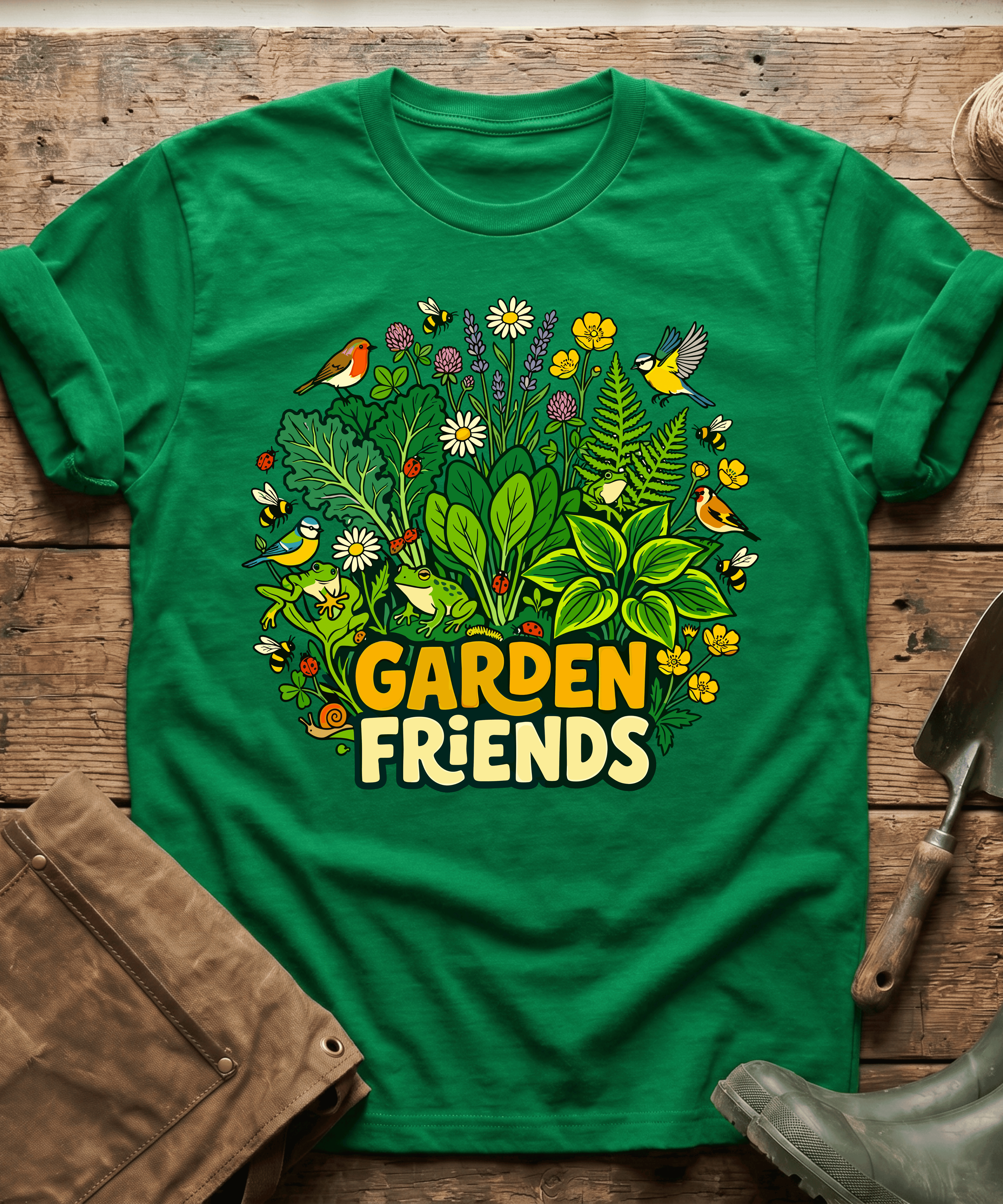 Cute Garden Friends Wildlife T-Shirt