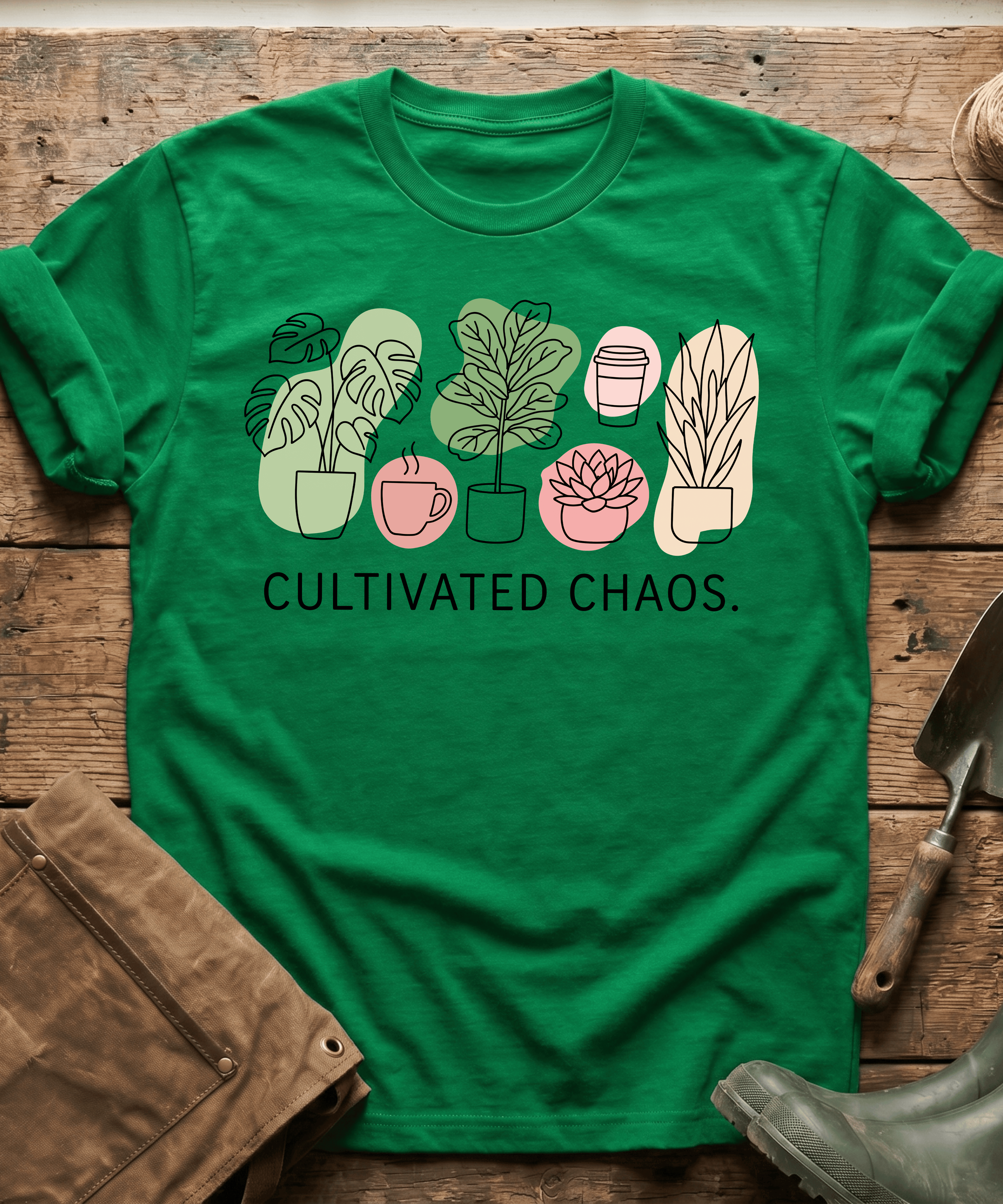 Cultivated Chaos Minimalist Plants T-Shirt