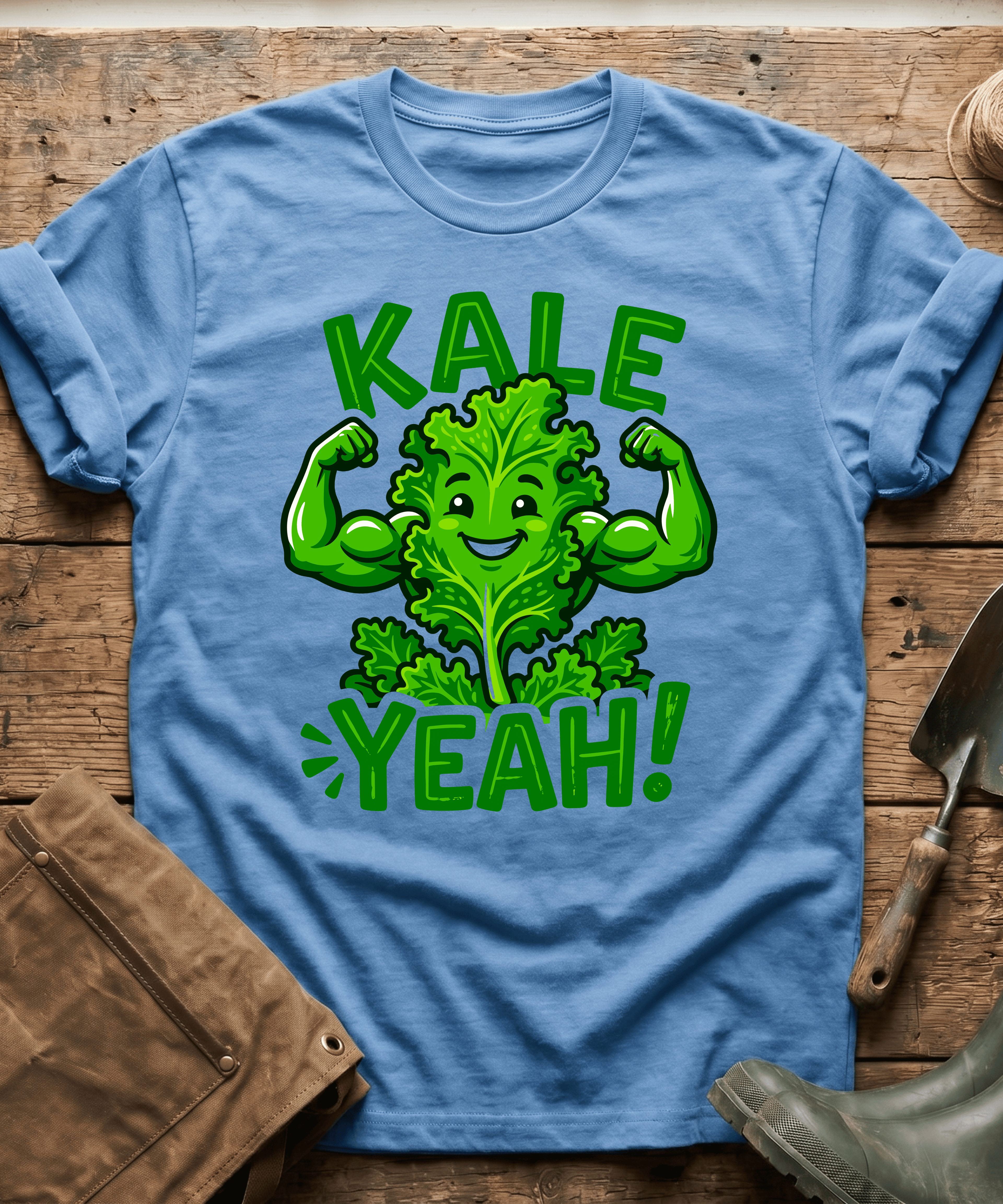 Funny Kale Yeah Healthy Gardening T-Shirt