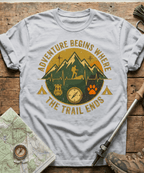 Adventure Begins Where The Trail Ends T-shirt