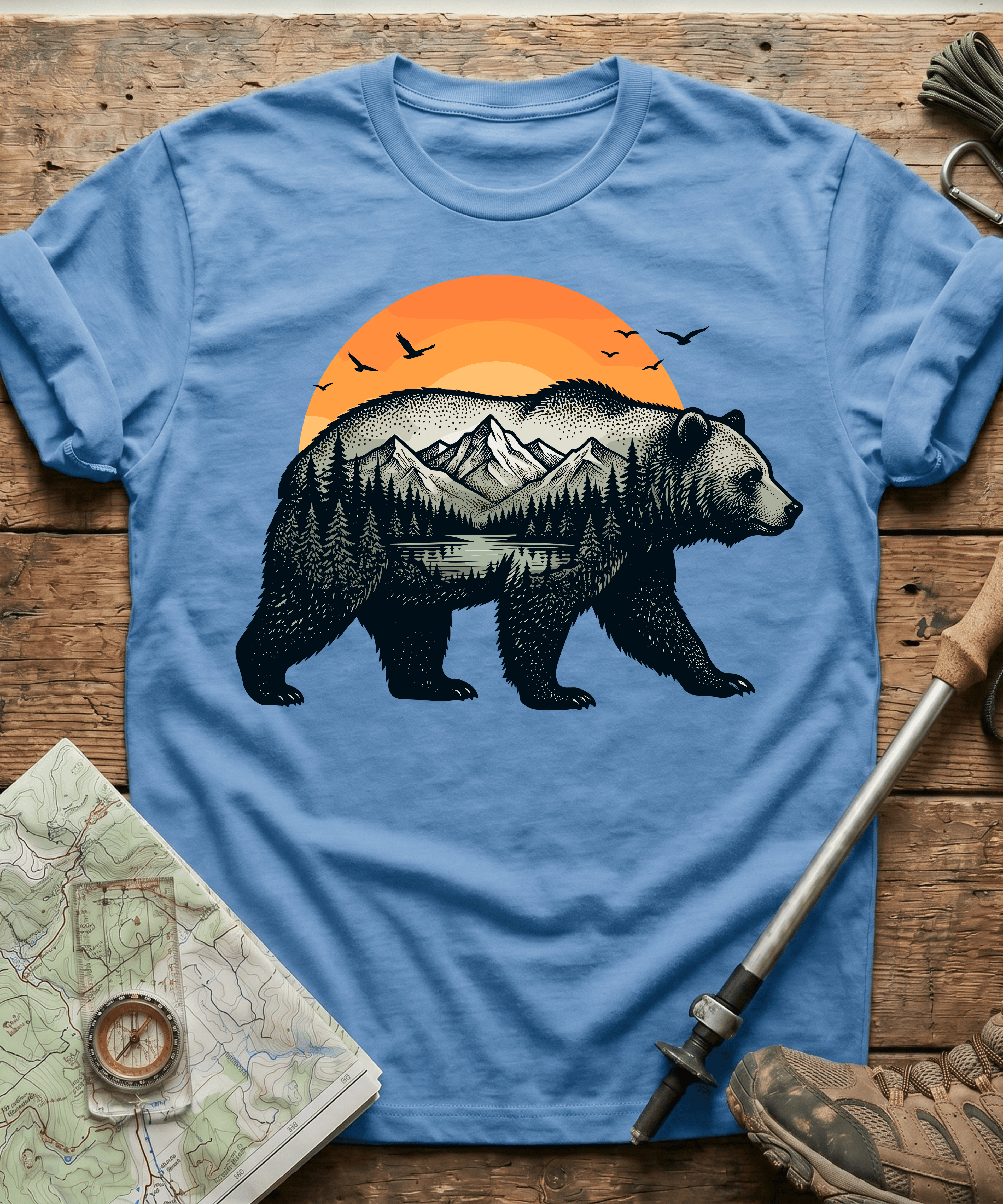 Retro Wilderness Bear T-Shirt