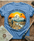 Explore The Unknown Adventure Awaits T-shirt