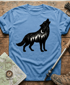 Starry Night Constellation Wolf T-Shirt