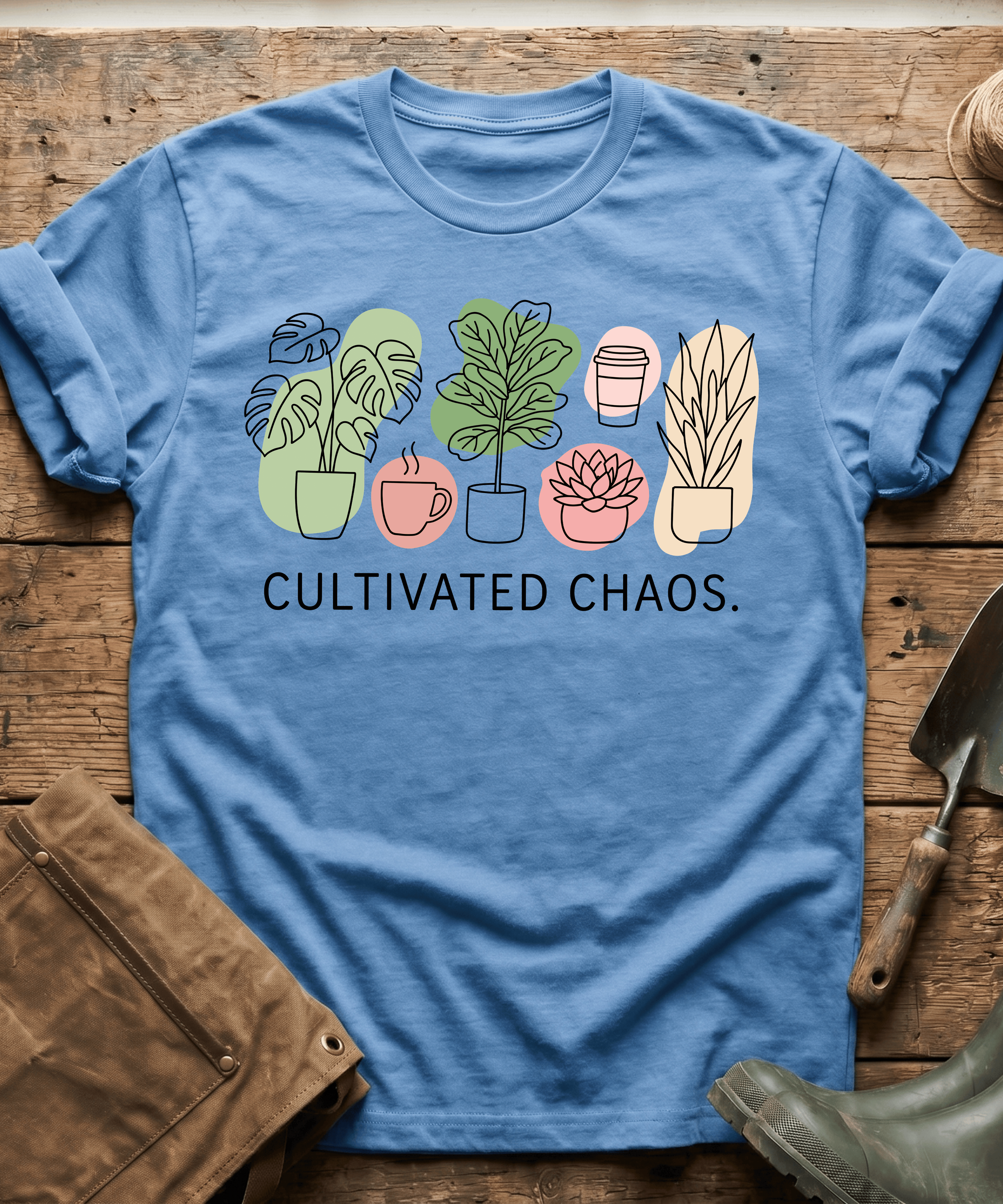 Cultivated Chaos Minimalist Plants T-Shirt