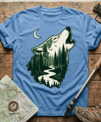 Howling Wolf Forest River T-Shirt