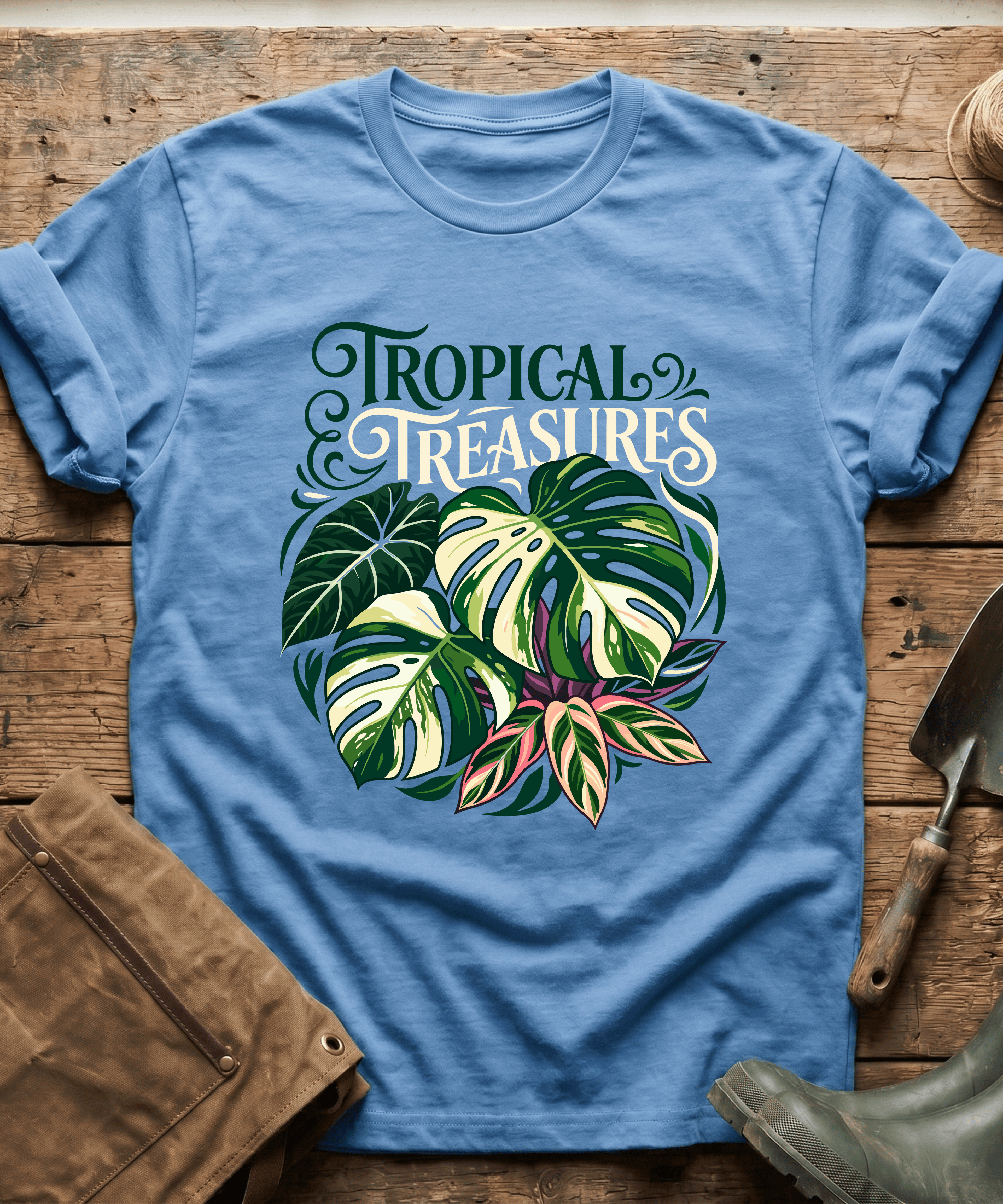 Tropical Treasures Botanical Monstera T-Shirt
