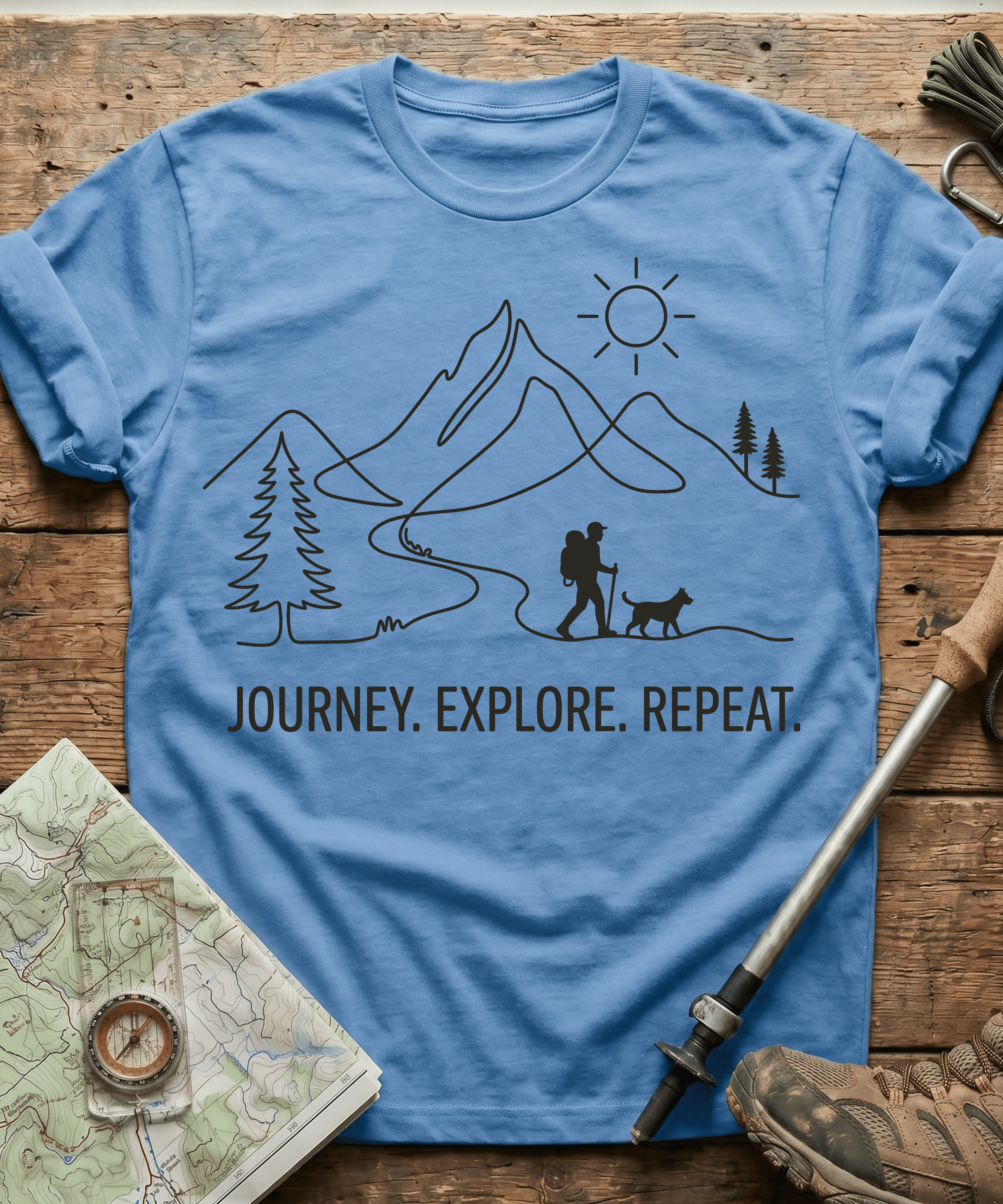 Journey Explore Repeat T-shirt