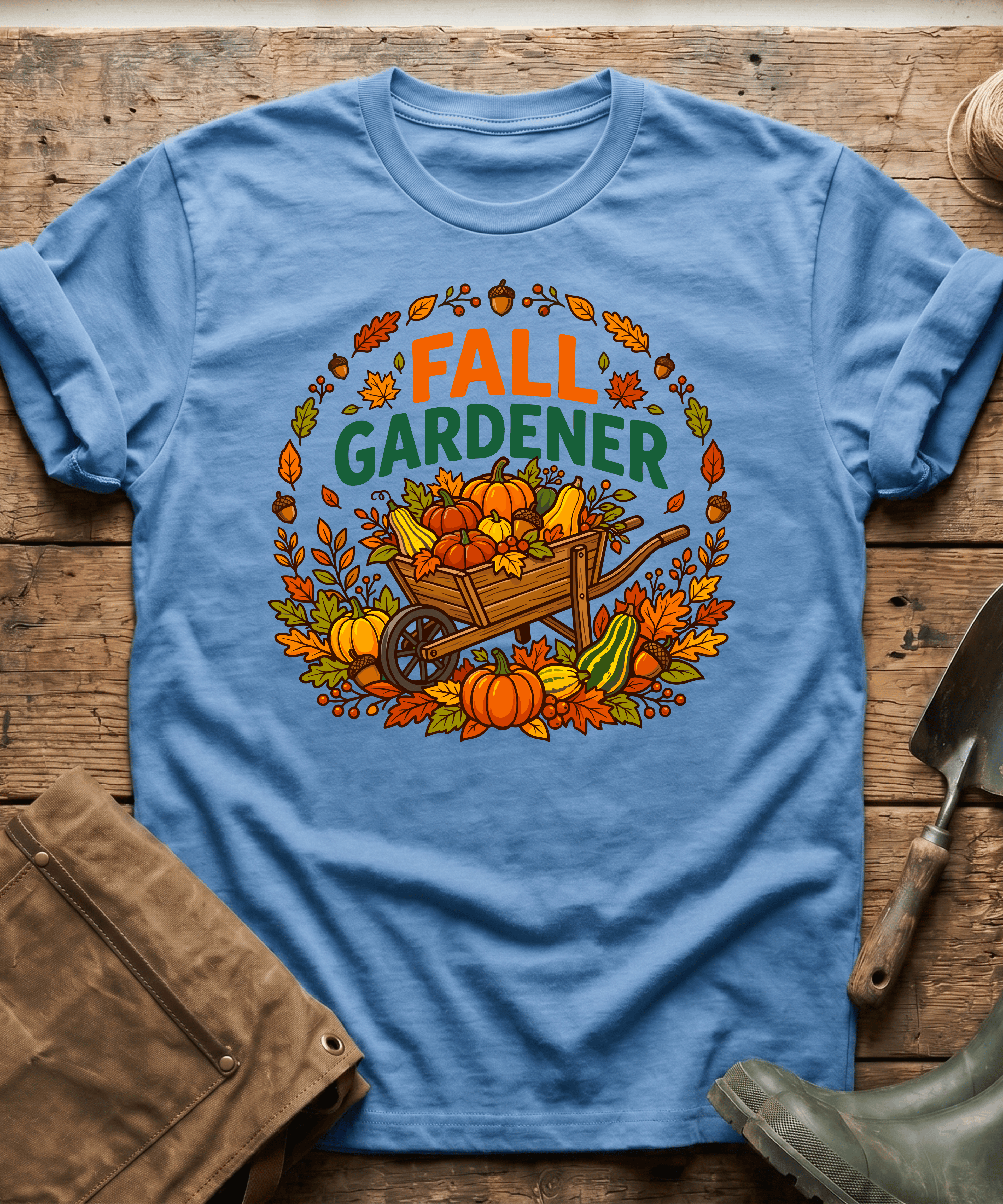 Vintage Fall Gardener Pumpkin T-Shirt