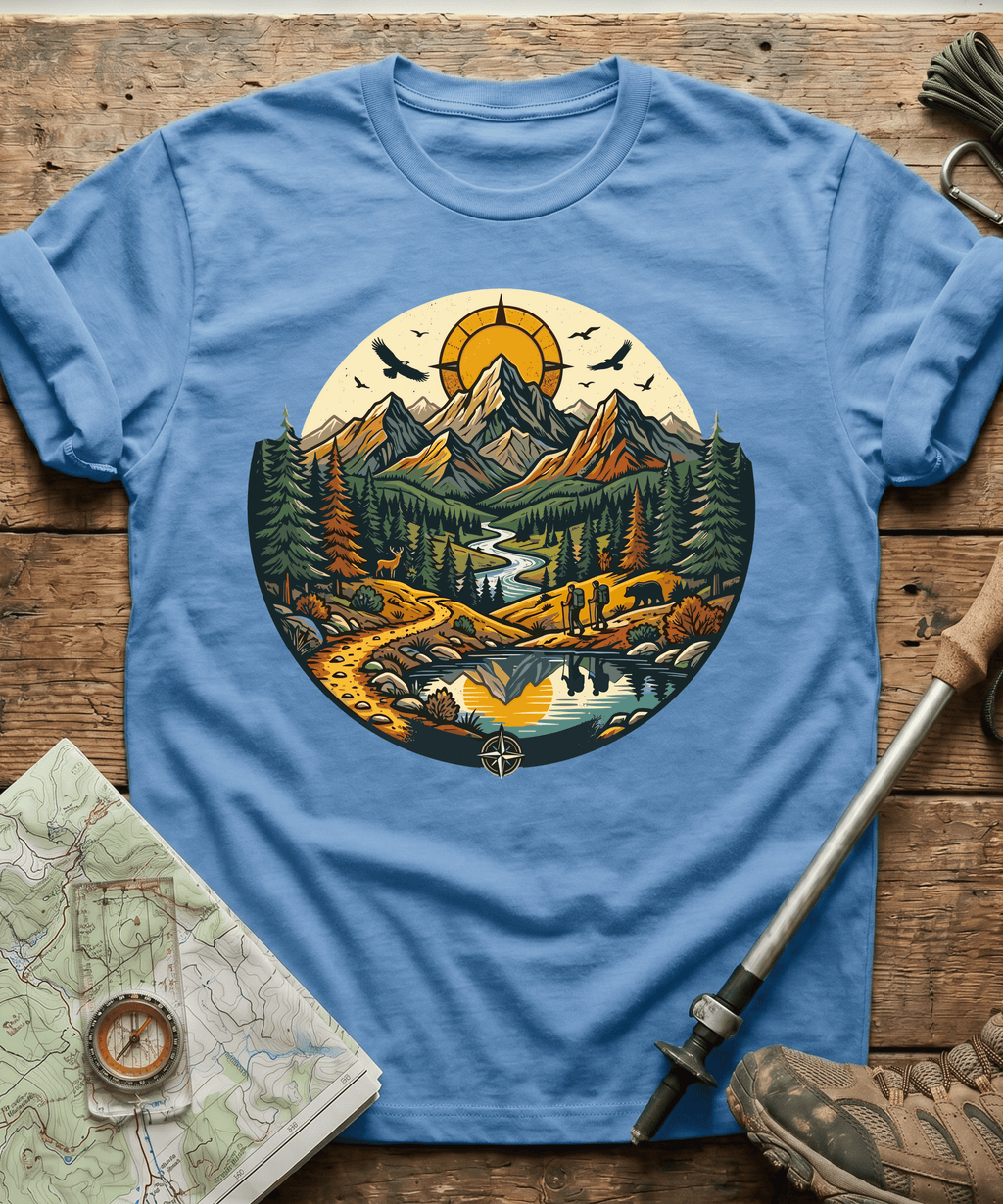 Wilderness Hiking Compass Trails T-Shirt