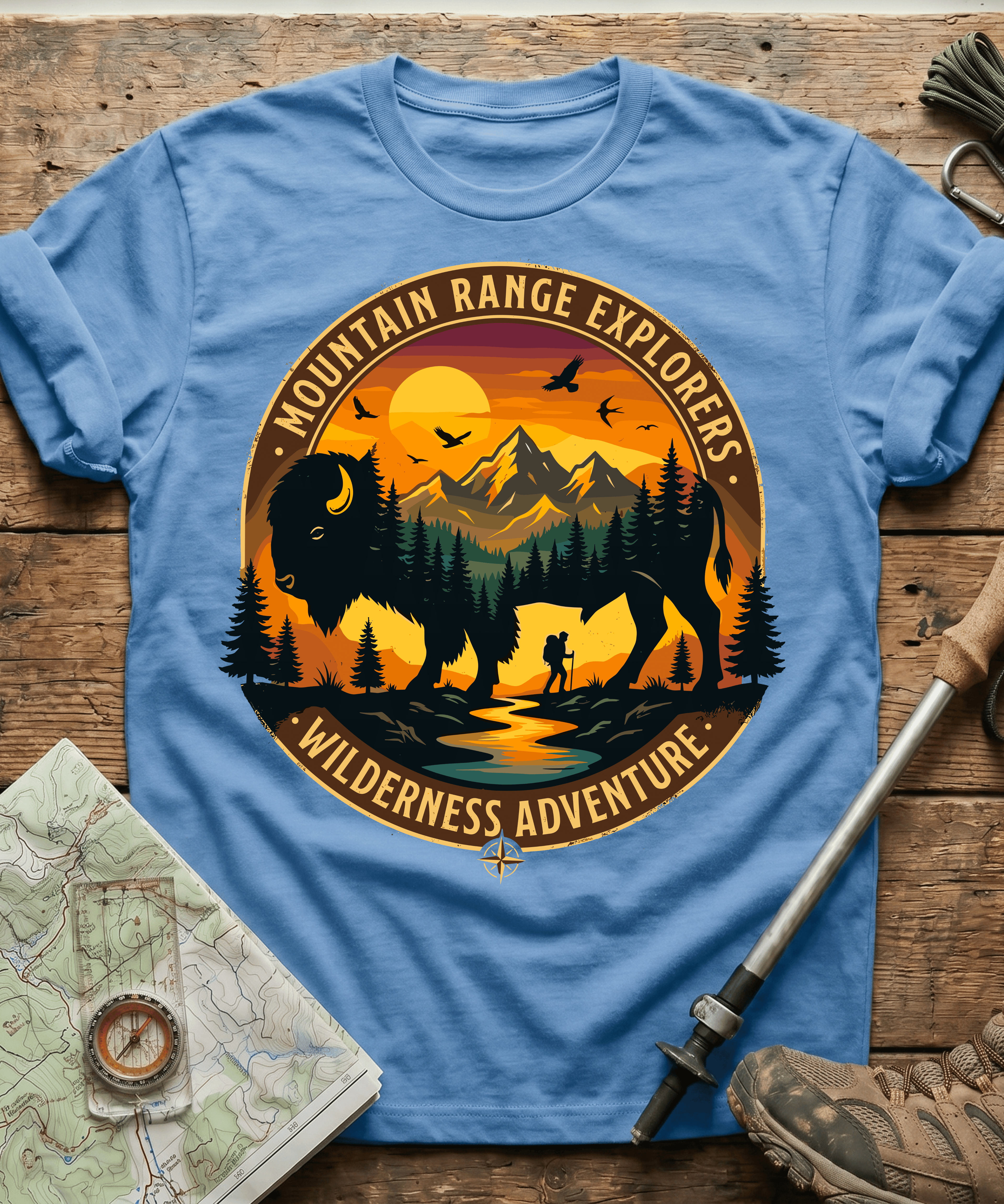 Mountain Range Explorers Wilderness Adventure T-shirt