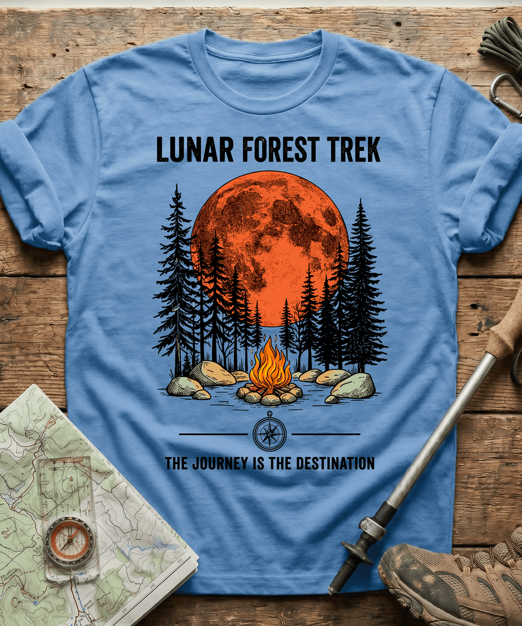 Lunar Forest Trek The Journey Is The Destination T-shirt