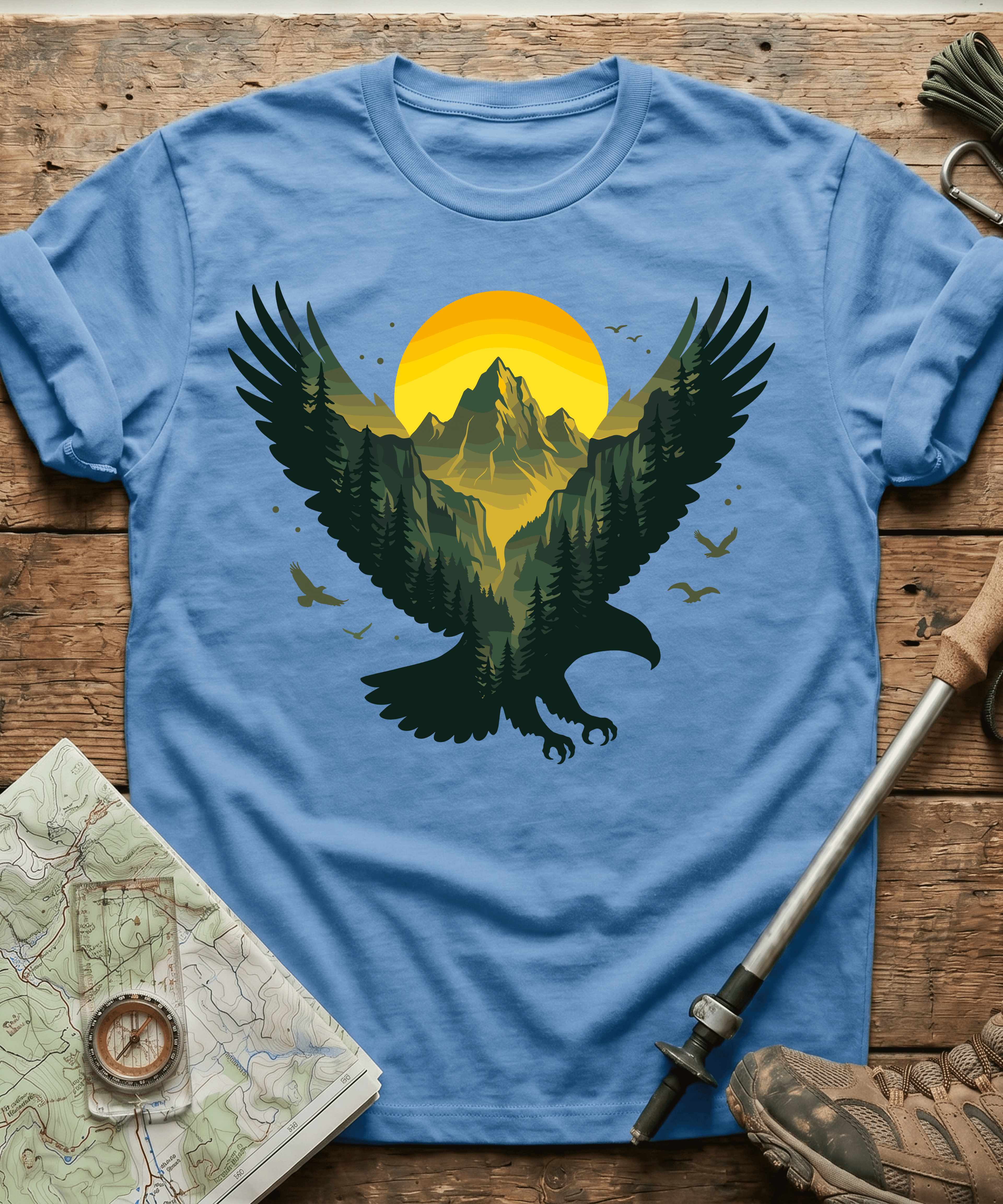 Majestic Mountain Eagle T-Shirt