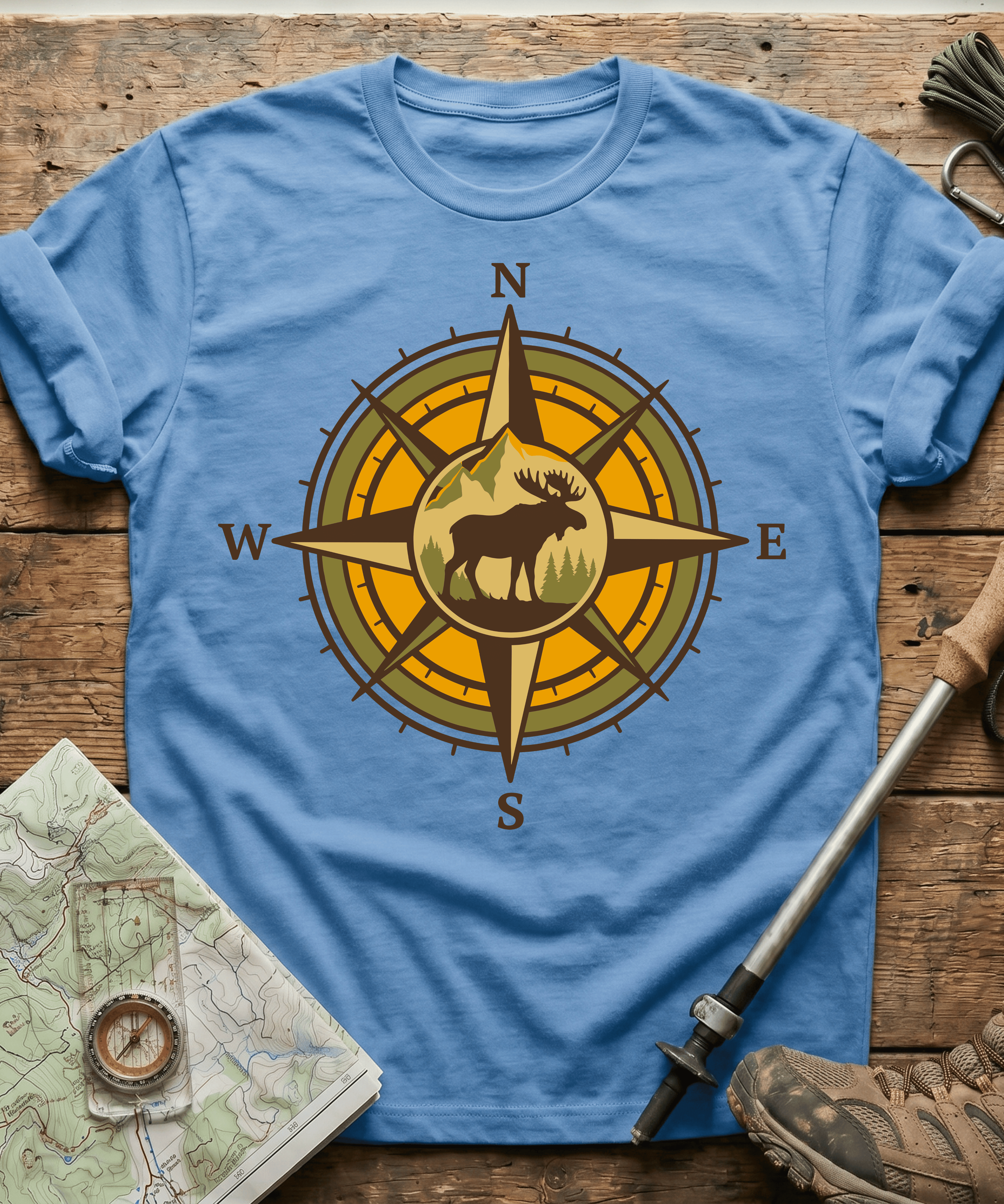 Wilderness Moose Compass T-Shirt