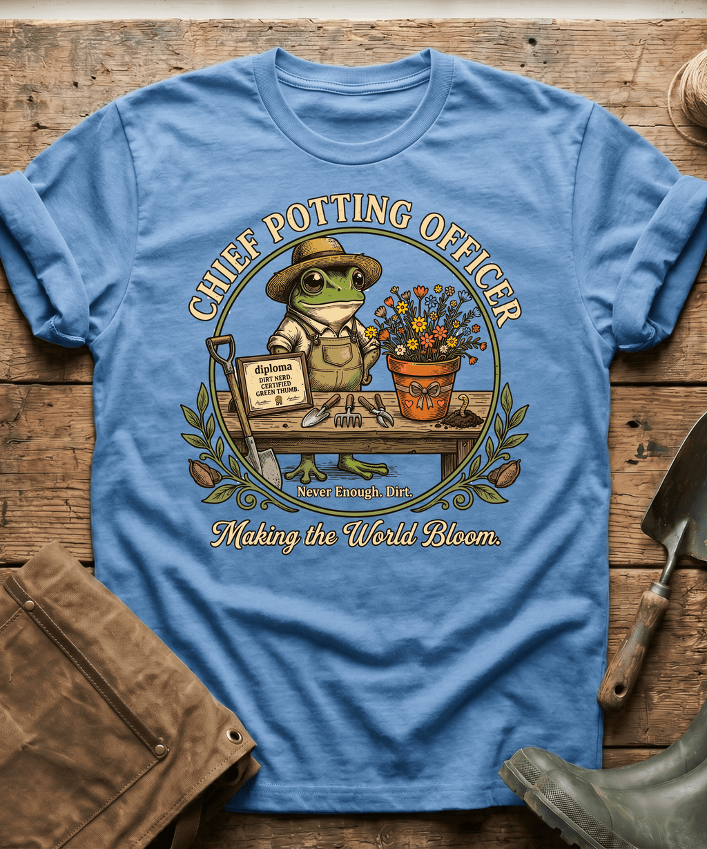 Chief Potting Officer Frog T-Shirt